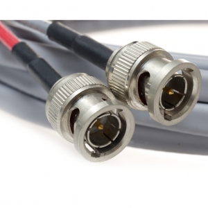 25 Feet DS3 735a Plenum  Coaxial Cable with Dual BNC 75 Ohm -26 Awg